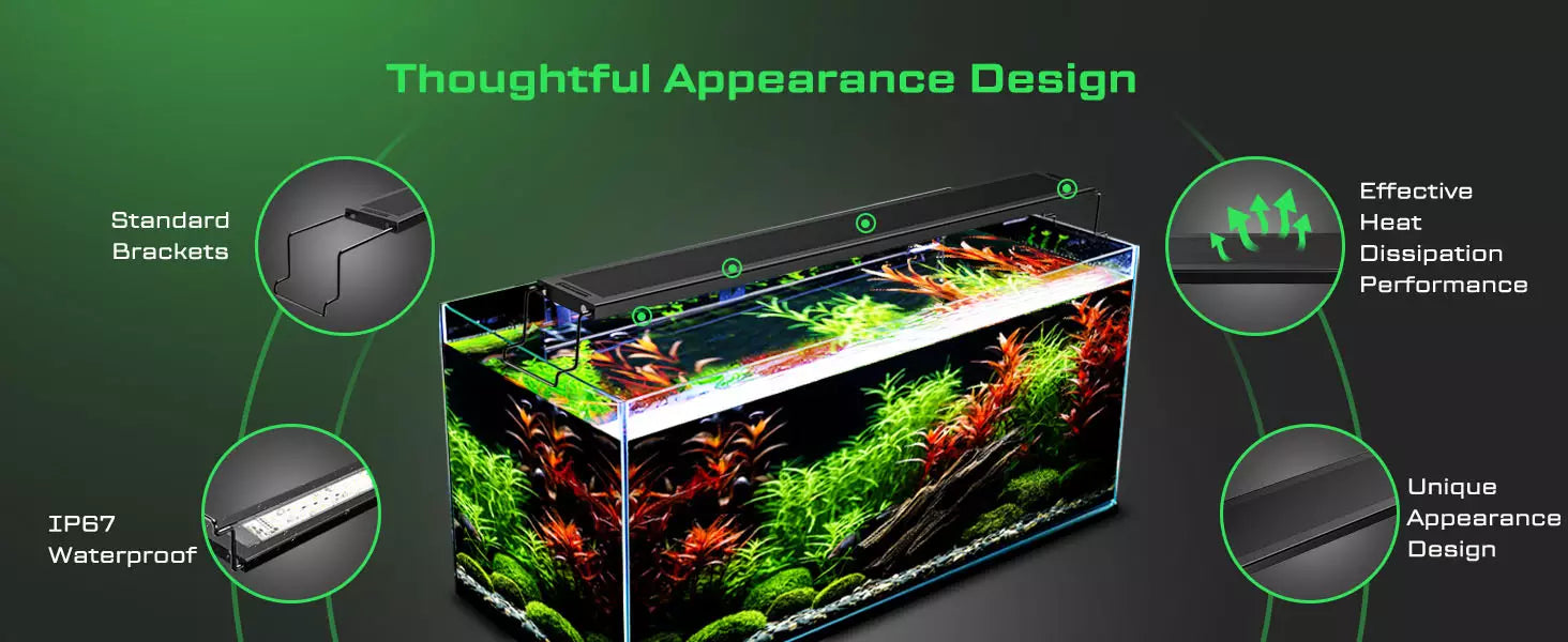 smart freshwater aquarium light with blue moonbeam thoughtful appearance design